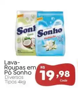 Novo Atacarejo Lava-roupas em pó sonho diversos tipos oferta