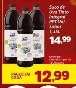 Confiança Supermercados Suco de Uva Tinto Integral PET Uni oferta