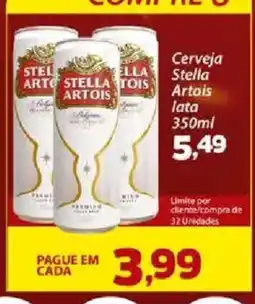 Confiança Supermercados Cerveja Stella Artois oferta