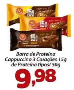 Confiança Supermercados Barra de Proteína Cappuccino 3 Corações oferta