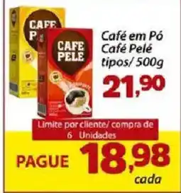 Confiança Supermercados Café em Pó Café Pelé oferta