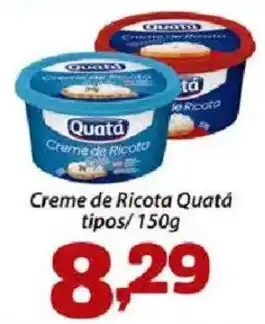 Confiança Supermercados Creme de Ricota Quatá oferta