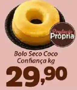 Confiança Supermercados Bolo Seco Coco Confiança kg oferta