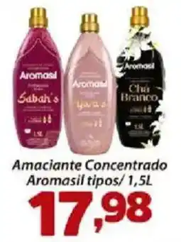 Confiança Supermercados Amaciantes concentrado aromasil tipos oferta