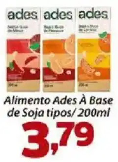 Confiança Supermercados Alimento Ades À Base de Soja tipos oferta