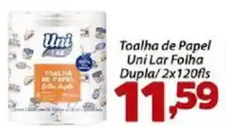 Confiança Supermercados Toalha de papel uni lar folha dupla oferta