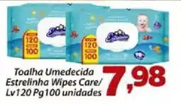 Confiança Supermercados Toalha Umedecida Estrelinha Wipes Care oferta