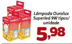 Confiança Supermercados Lâmpada ourolux superled 9w oferta