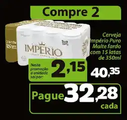 Confiança Supermercados Cerveja imperio puro malte fardo oferta