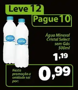 Confiança Supermercados Água Mineral Cristal Select sem Gás oferta