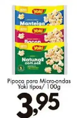 Confiança Supermercados Pipoca para Micro-ondas Yoki tipos oferta