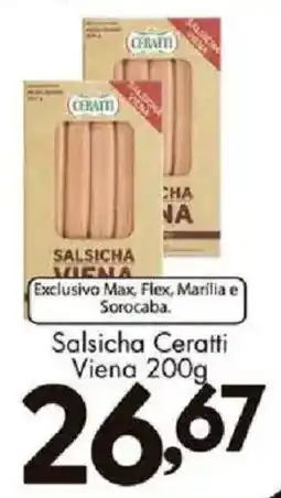Confiança Supermercados Salsicha ceratti viena oferta