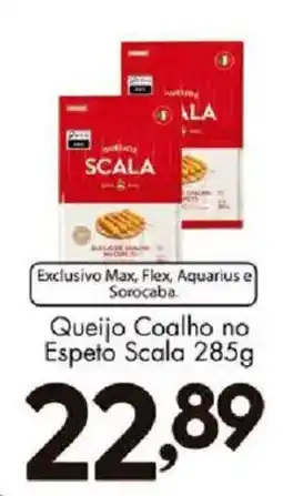 Confiança Supermercados Queijo Coalho no Espeto Scala oferta