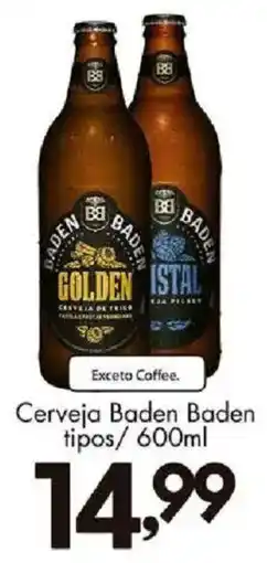 Confiança Supermercados Cerveja Baden Baden tipos oferta