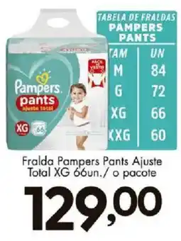 Confiança Supermercados Fralda pampers pants ajuste total oferta