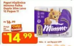 Econômico Atacadão Papel Higiênico Mimmo Folha oferta