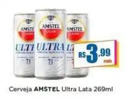 Rede Mais Supermercados Cerveja amstel ultra lata oferta
