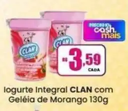 Rede Mais Supermercados logurte integral clan com geléia de morango oferta