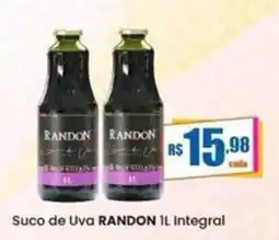 Rede Mais Supermercados Suco de Uva RANDON 1L Integral oferta