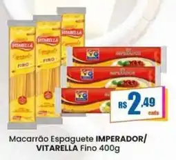 Rede Mais Supermercados Macarrão Espaguete Imperador/ Vitarella Fino oferta
