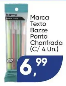 Imec Supermercados marca texto bazze ponta chanfrada oferta