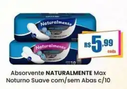 Rede Mais Supermercados Absorvente naturalmente max oferta