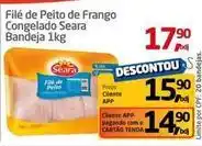 Tenda Atacado Seara - filé de peito de frango congelado bandeja 1kg oferta