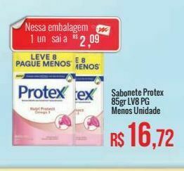 Mart Minas Sabonete protex 85gr lv8 pg menos unidade oferta