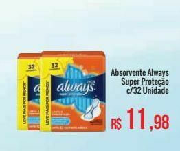 Mart Minas Absorvente always super proteção c/32 unidade oferta