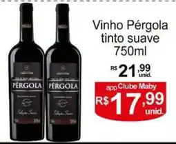 Maby Supermercados Vinho Pérgola tinto suave oferta