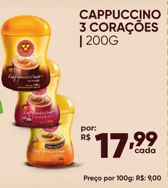 Pais e Filhos Supermercados Cappuccino 3 corações oferta