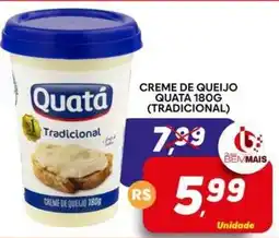 Supermercado Bem Barato Creme de queijo quata tradicional oferta