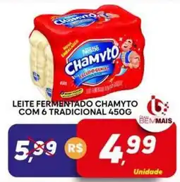 Supermercado Bem Barato Leite fermentado chamyto com 6 tradicional oferta