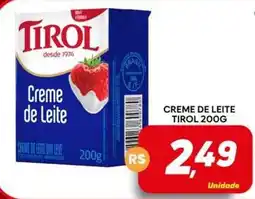 Supermercado Bem Barato Creme de leite tirol oferta