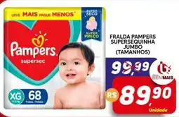 Supermercado Bem Barato Frada pampers supersequinha jumbo oferta