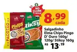Supermercados Tischler Salgadinho Elma Chips Pingo D' Ouro oferta