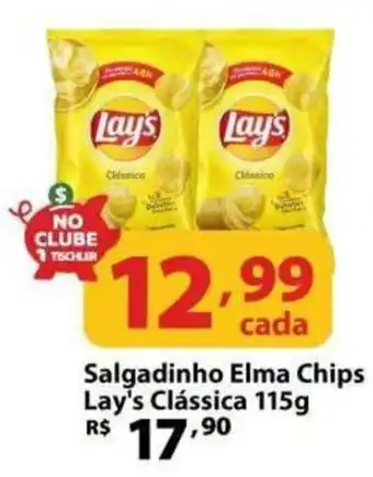 Supermercados Tischler Salgadinho Elma Chips Lay's Clássica oferta