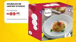 Casa e Vídeo Aparelho de jantar 12 peças oferta