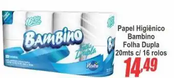 Serrano Supermercado Papel Higiênico Bambino Folha Dupla oferta