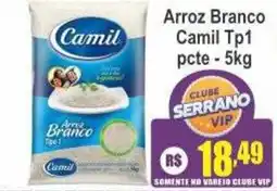Serrano Supermercado Arroz Branco Camil Tp1 oferta