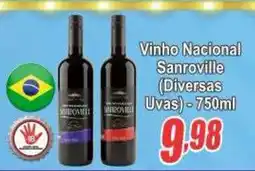Serrano Supermercado Vinho Nacional Sanroville (Diversas Uvas) oferta