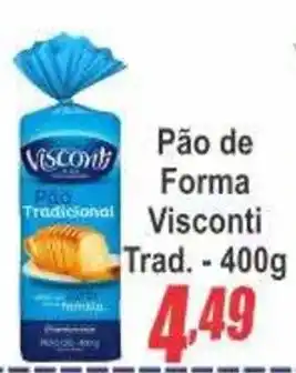 Serrano Supermercado Pão de Forma Visconti Tradicional oferta