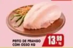 Higa's Supermercado Peito de frango com osso kg oferta