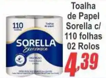 Serrano Supermercado Toalha de papel sorella c/ 110 folhas oferta