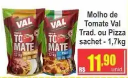 Serrano Supermercado molho de tomate val trad. ou pizza oferta