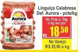 Serrano Supermercado Linguiça calabresa oferta
