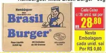 Serrano Supermercado Hambúrguer brasil burger oferta