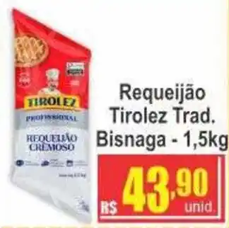 Serrano Supermercado Requeijão tirolez trad. bisnaga oferta