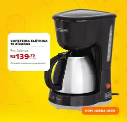 Casa e Vídeo cafeteira elétrica 15 xícaras oferta