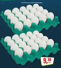 Rede Supermarket Ovos Brancos Cartela C/ 20 Unidades oferta